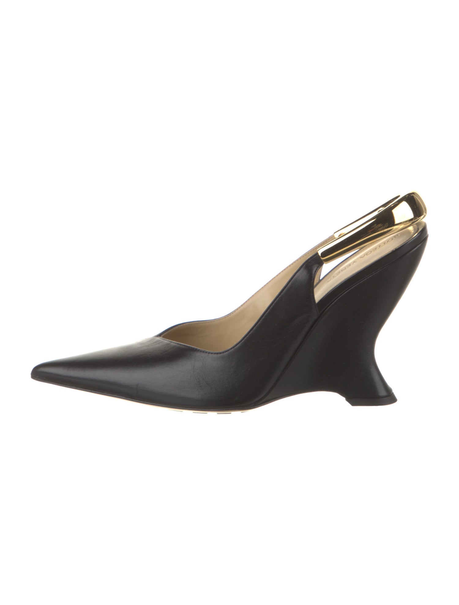 Bottega Veneta Leather Slingback Pumps