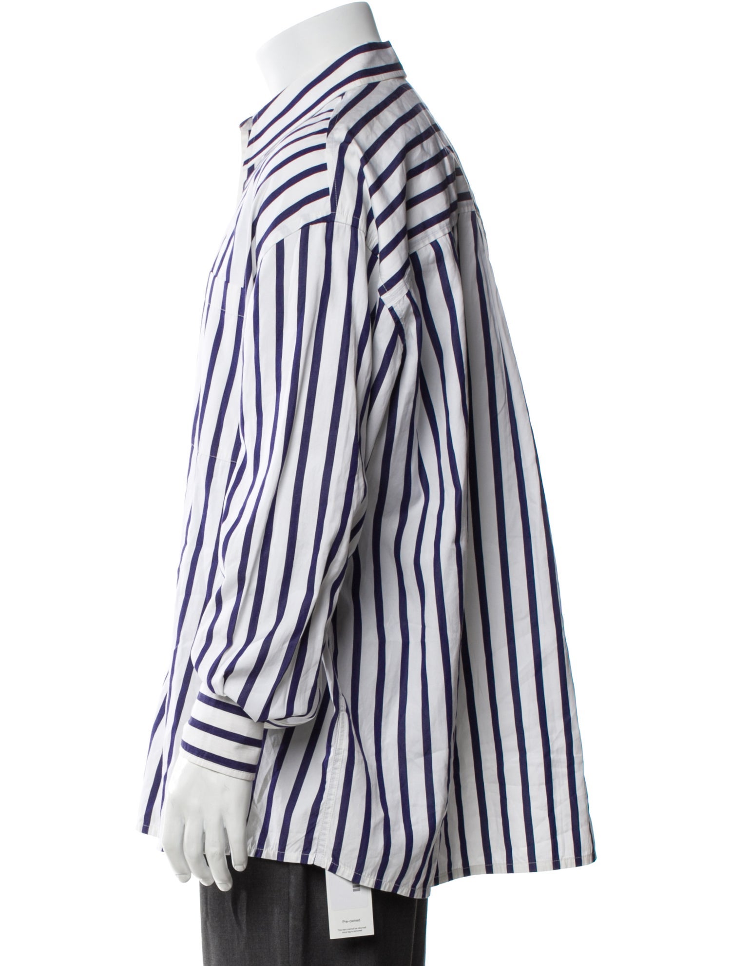 Bottega Veneta Striped Long Sleeve Dress Shirt
