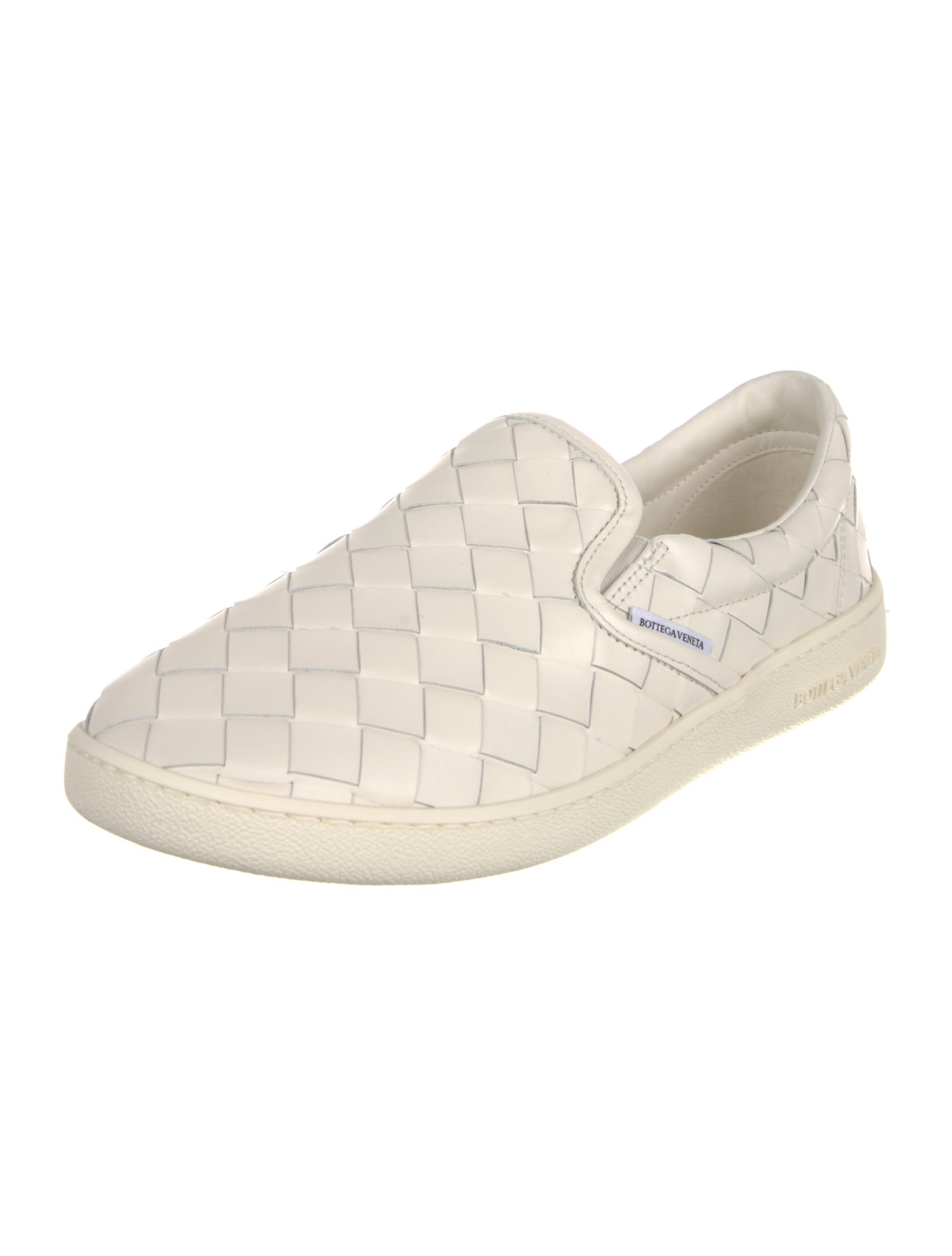 Bottega Veneta Intrecciato Weave Leather Sneakers w/ Tags