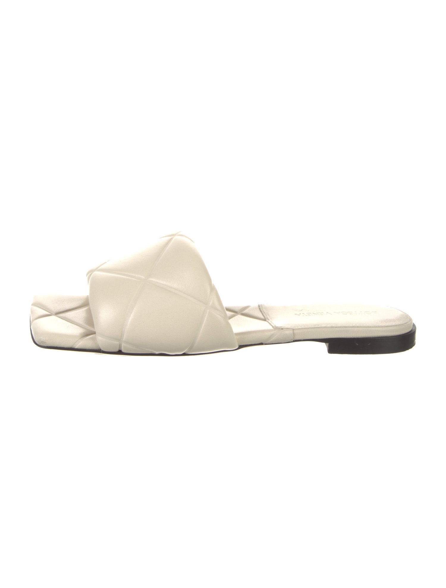 Bottega Veneta Quilted Pattern Leather Slides
