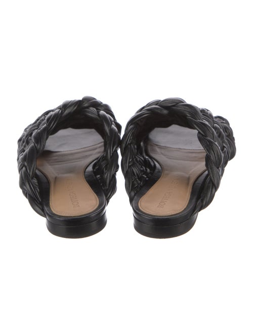 Bottega Veneta Intrecciato Weave Leather Slides