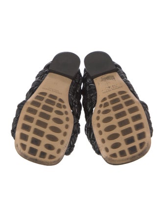 Bottega Veneta Intrecciato Weave Leather Slides