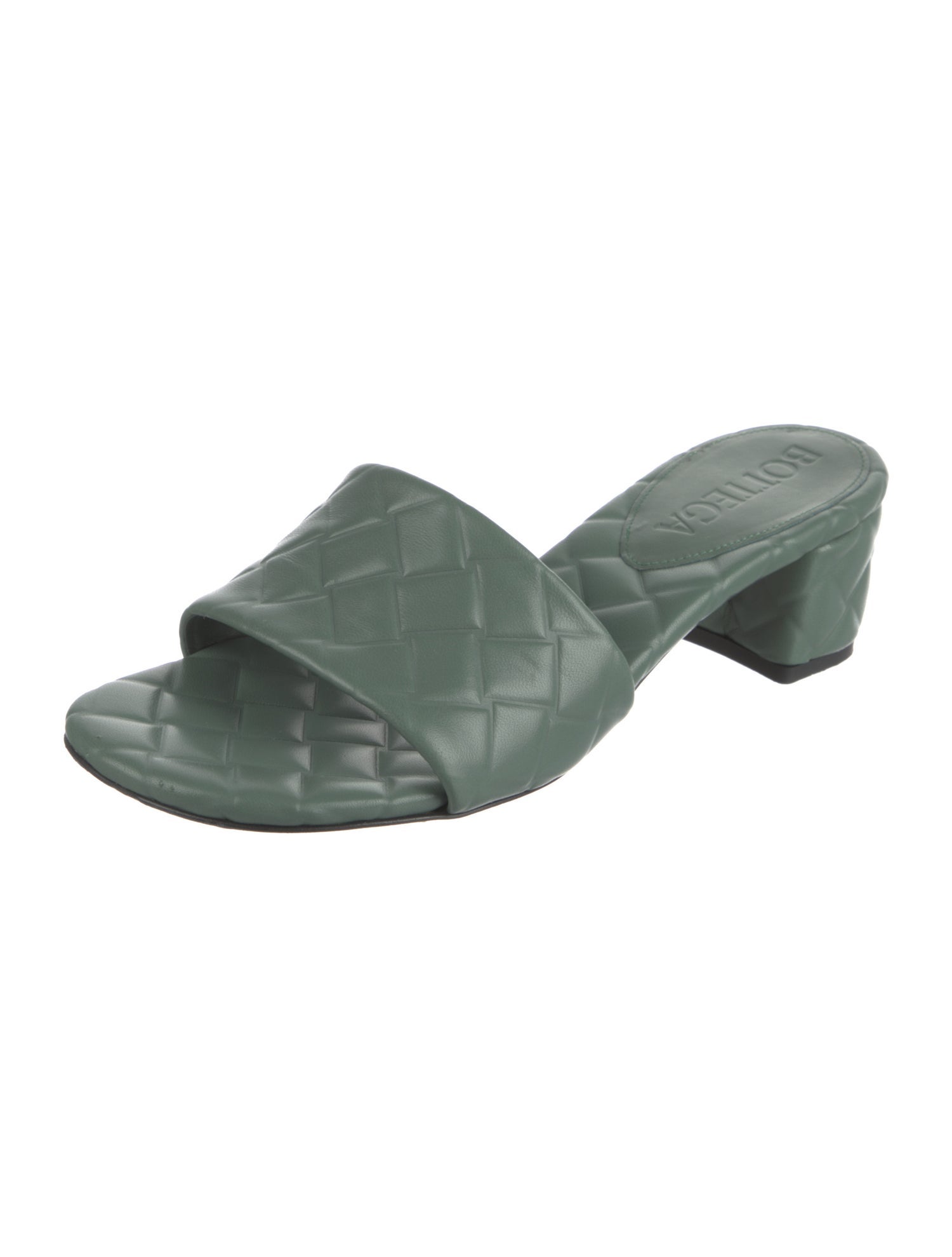 Bottega Veneta Amy Leather Slides