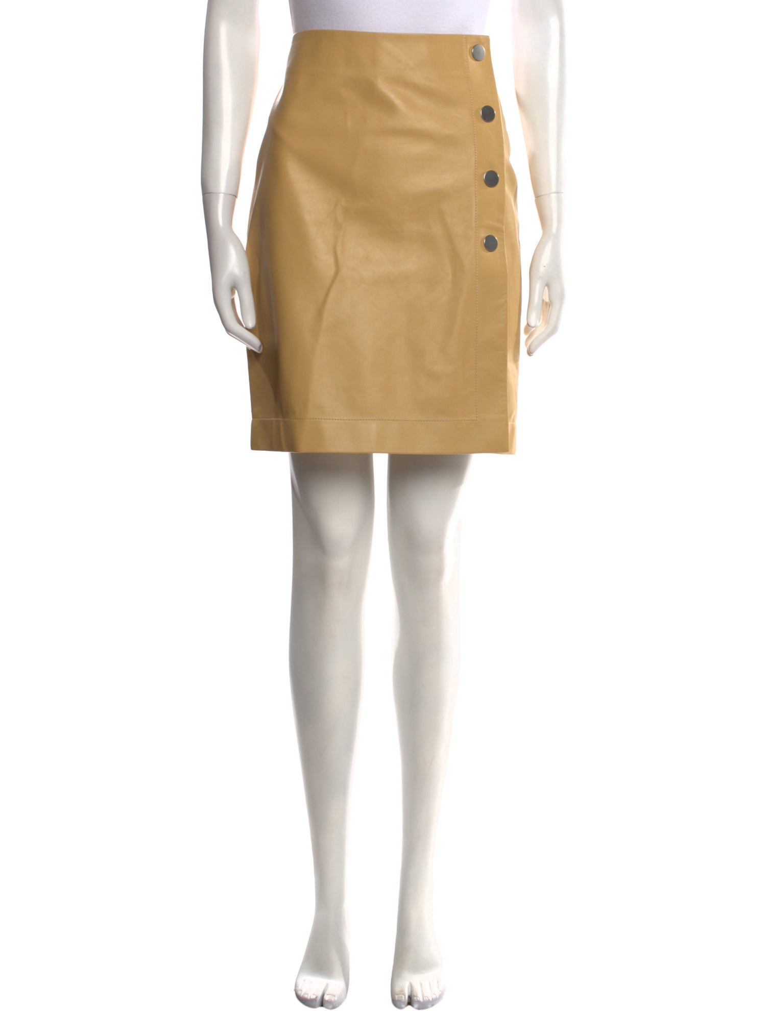 Bottega Veneta Leather Mini Skirt