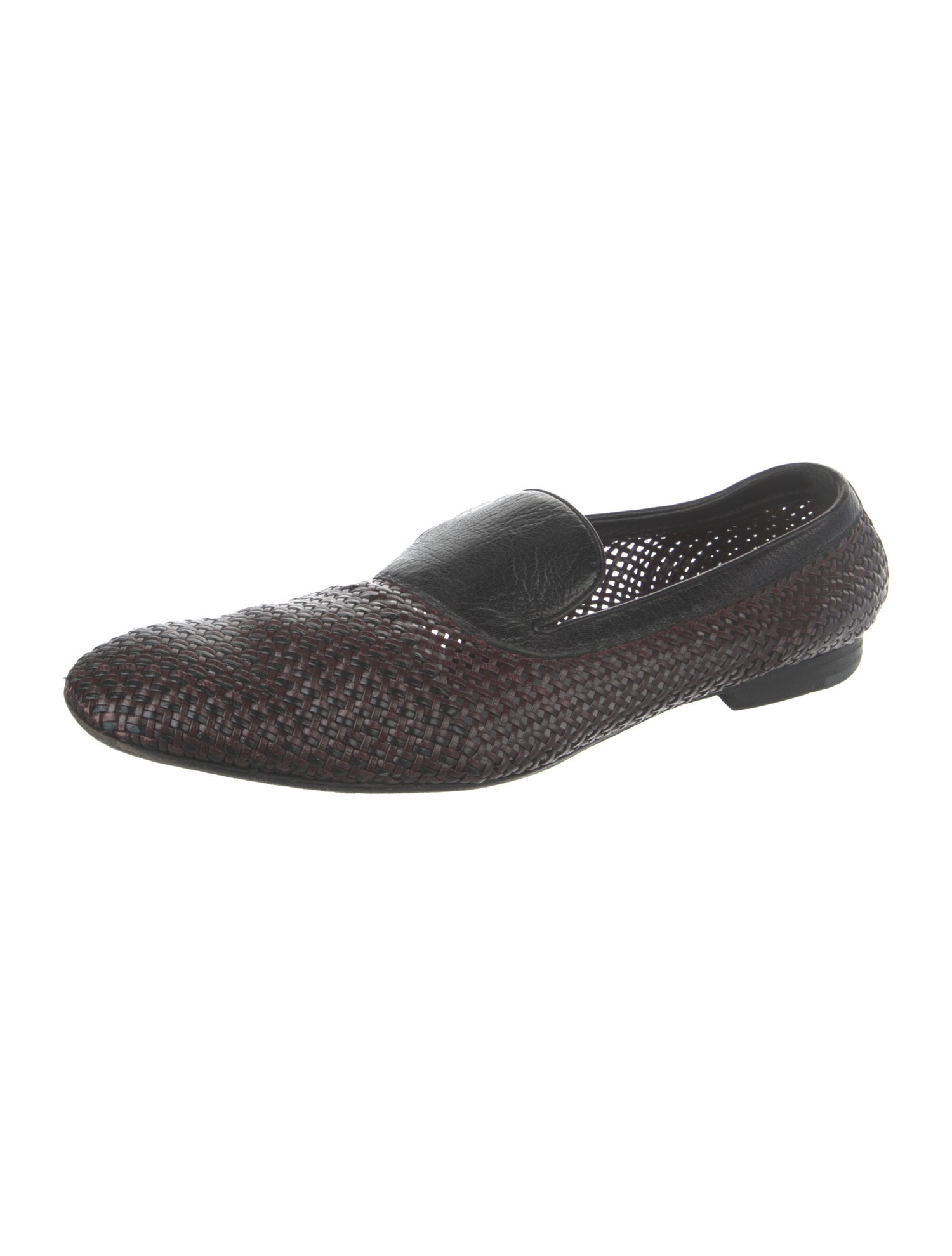 Bottega Veneta Intrecciato Weave Leather Slippers
