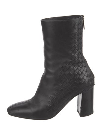 Bottega Veneta Intrecciato Weave Leather Boots