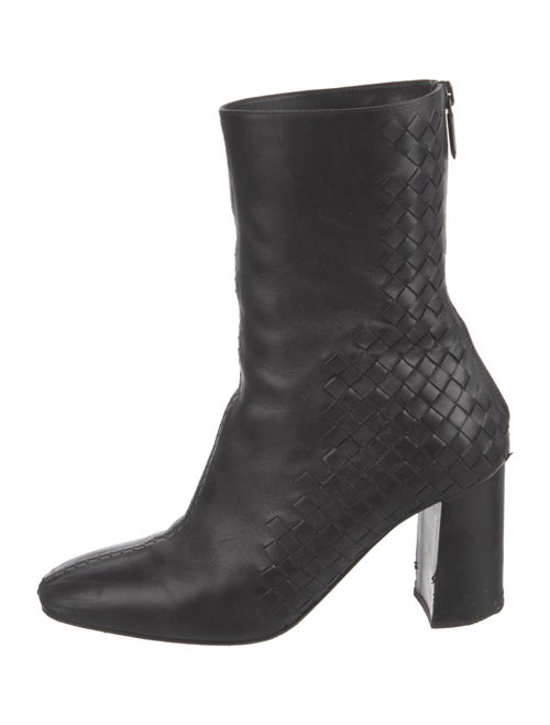 Bottega Veneta Intrecciato Weave Leather Boots
