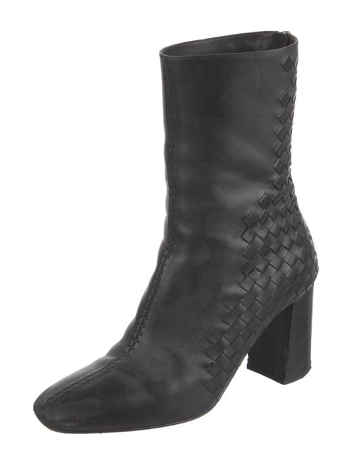 Bottega Veneta Intrecciato Weave Leather Boots