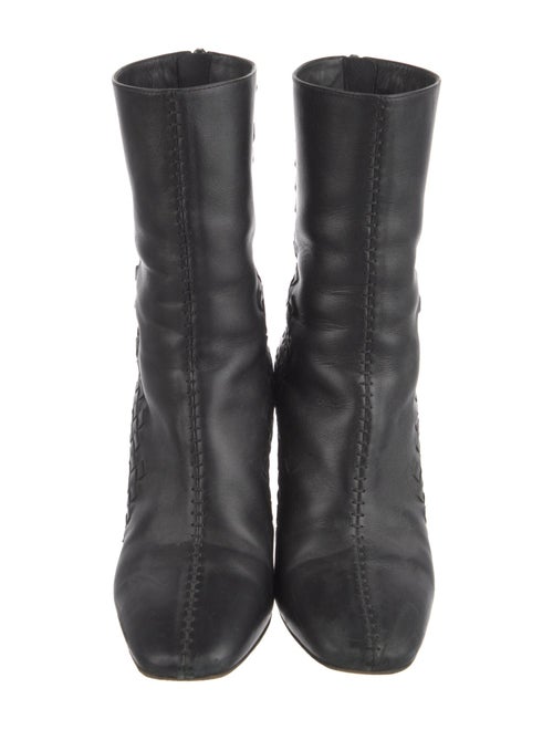 Bottega Veneta Intrecciato Weave Leather Boots