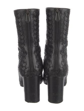 Bottega Veneta Intrecciato Weave Leather Boots