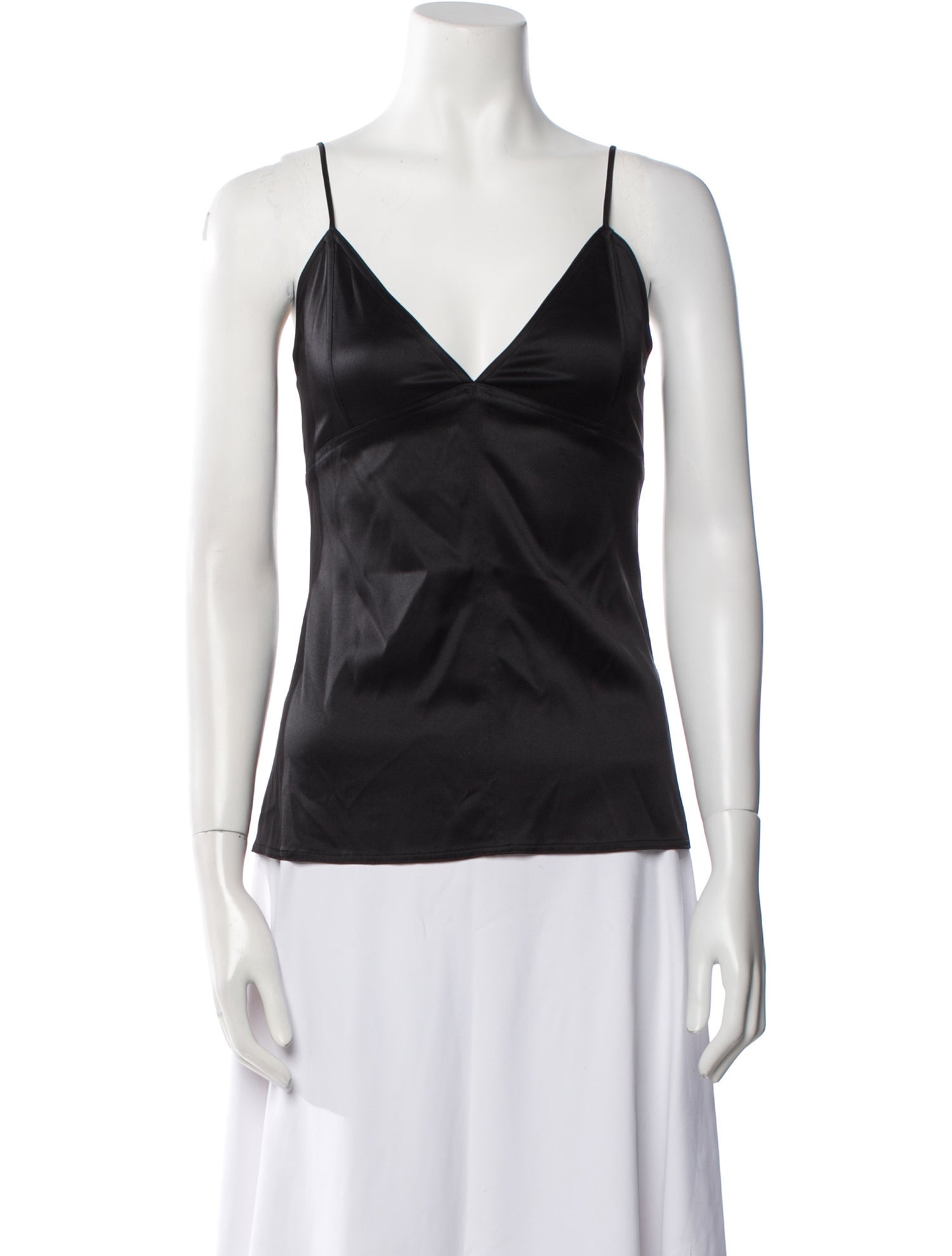 Bottega Veneta Silk V-Neck Top w/ Tags