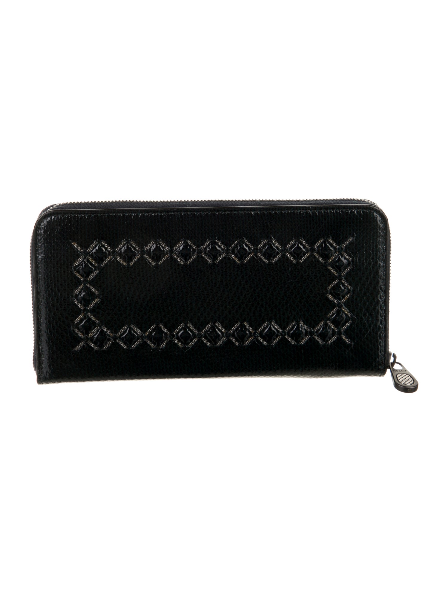 Bottega Veneta Intrecciato Weave Leather Continental Wallet