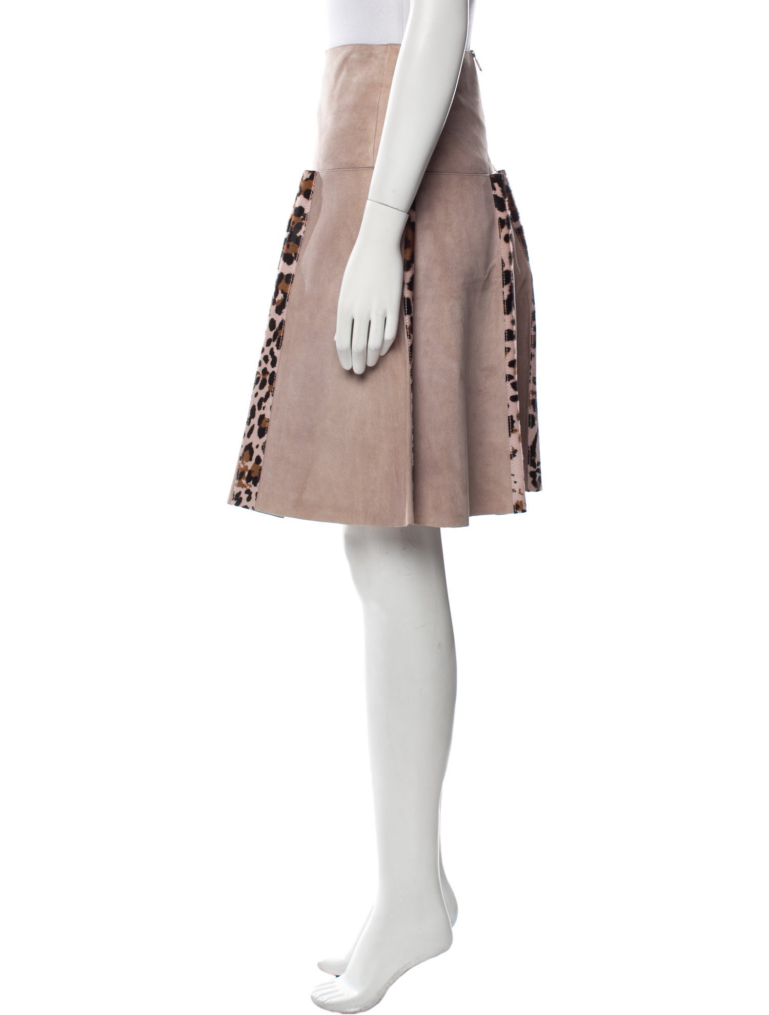 Bottega Veneta Leather Knee-Length Skirt w/ Tags w/Tags