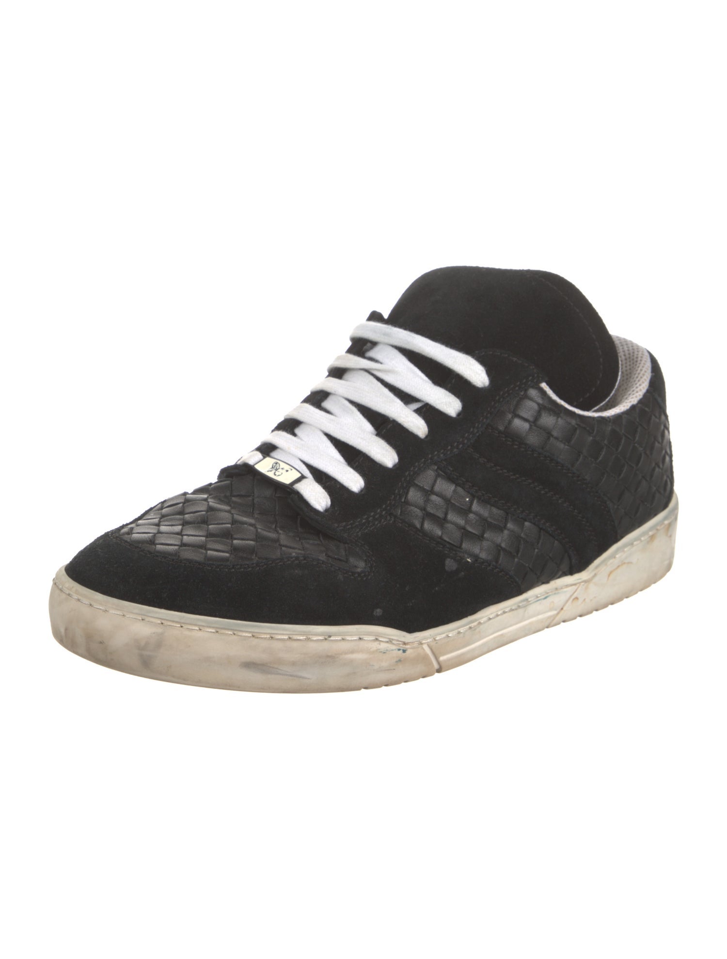 Bottega Veneta Intrecciato Weave Leather Sneakers