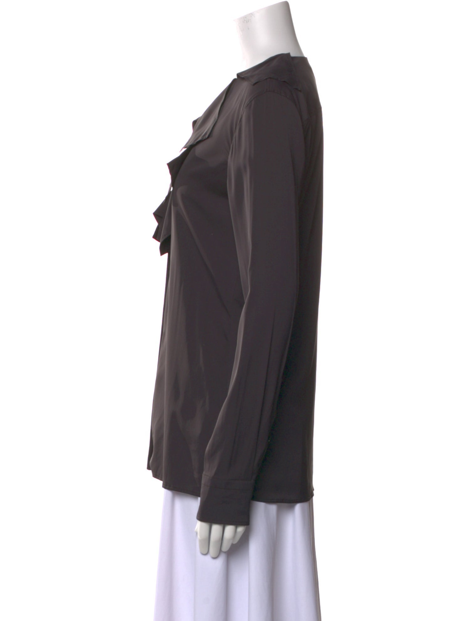 Bottega Veneta V-Neck Long Sleeve Blouse