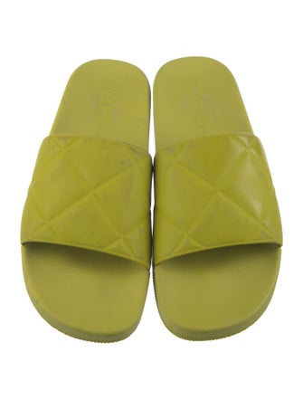 Bottega Veneta Intrecciato Weave Rubber Slides