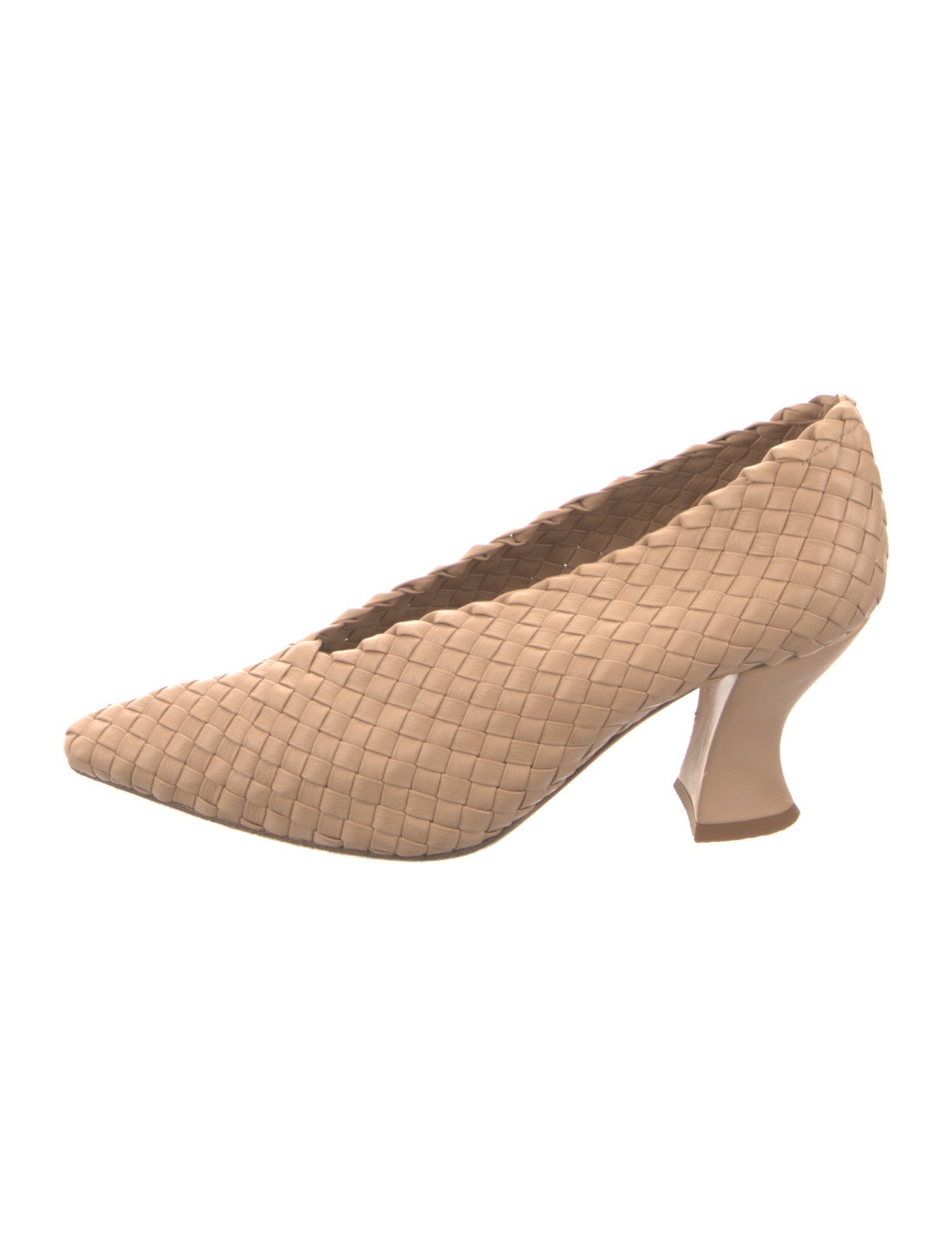 Bottega Veneta Intrecciato Weave Leather Pumps