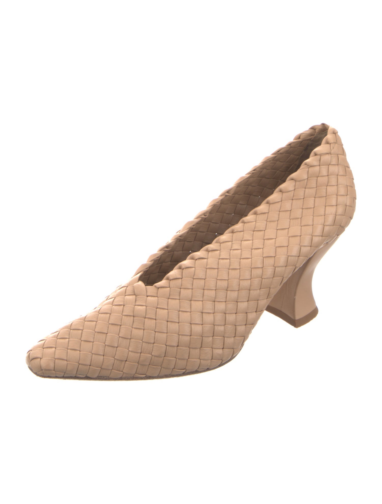 Bottega Veneta Intrecciato Weave Leather Pumps