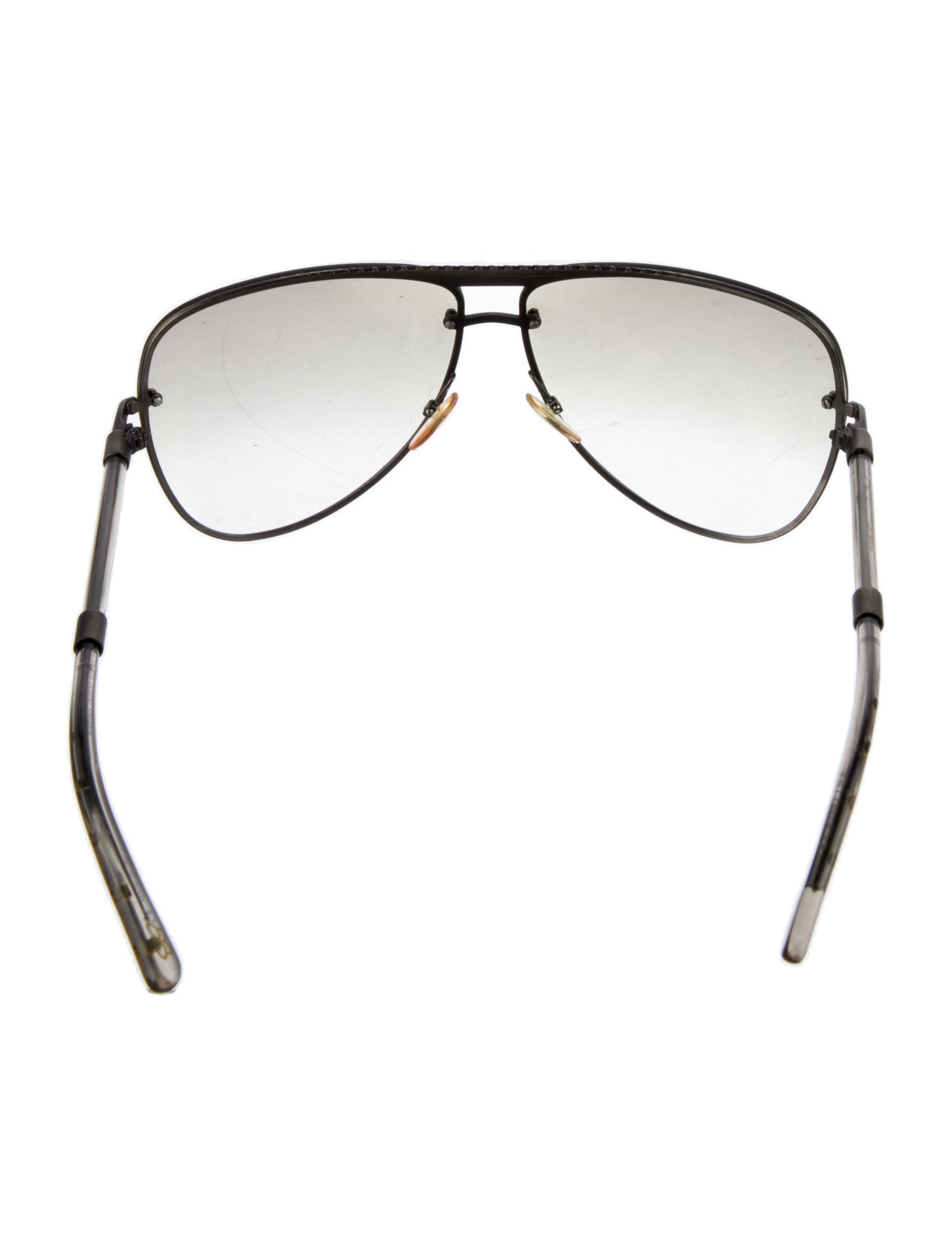 Bottega Veneta Intrecciato Weave Aviator Sunglasses