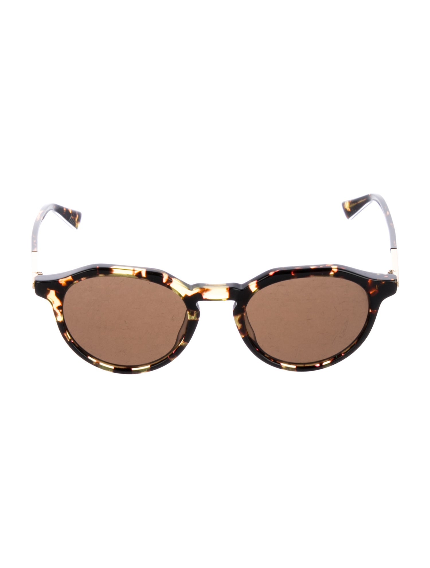 Bottega Veneta Round Tinted Sunglasses