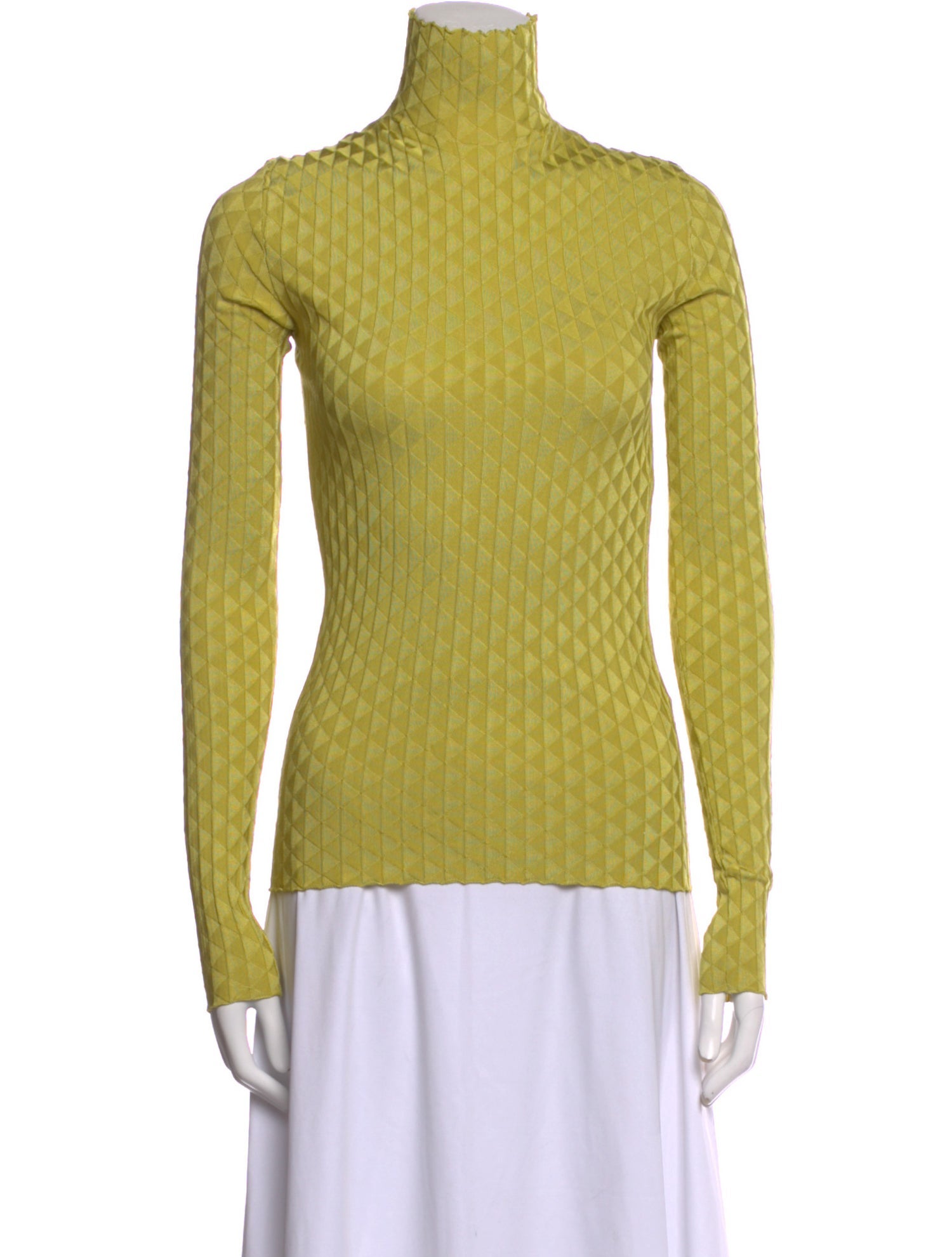 Bottega Veneta Silk Turtleneck Top