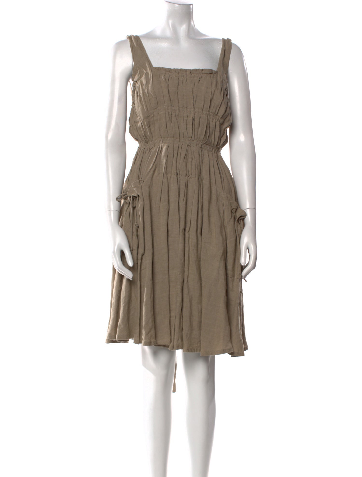 Bottega Veneta Linen Midi Length Dress