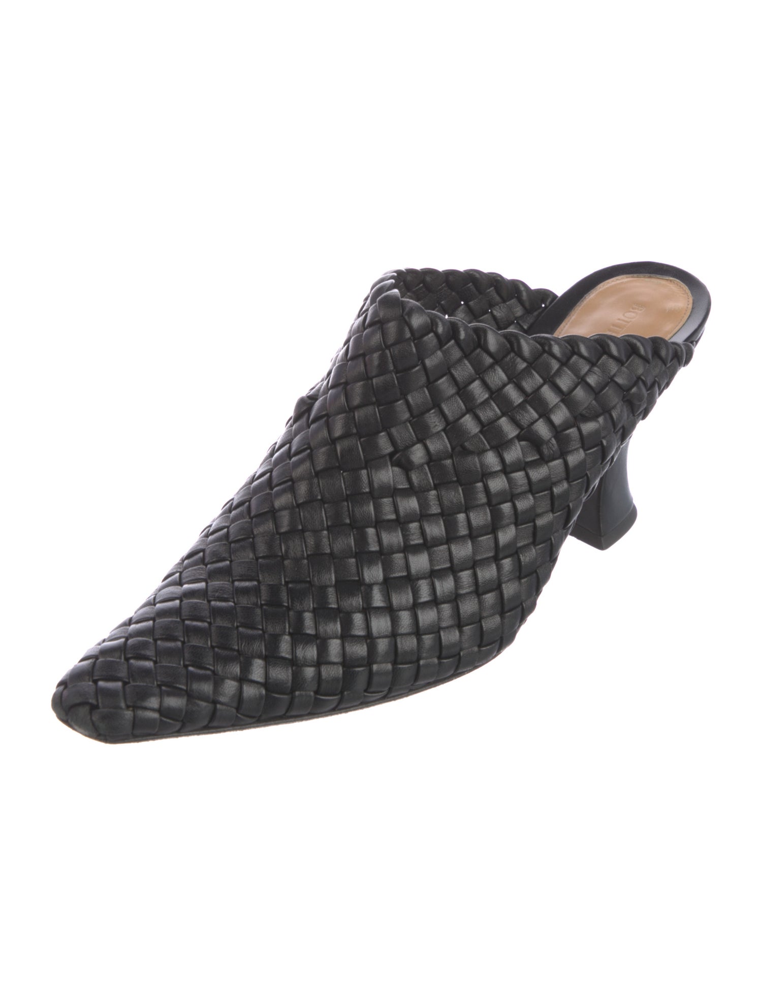 Bottega Veneta Intrecciato Weave Leather Mules