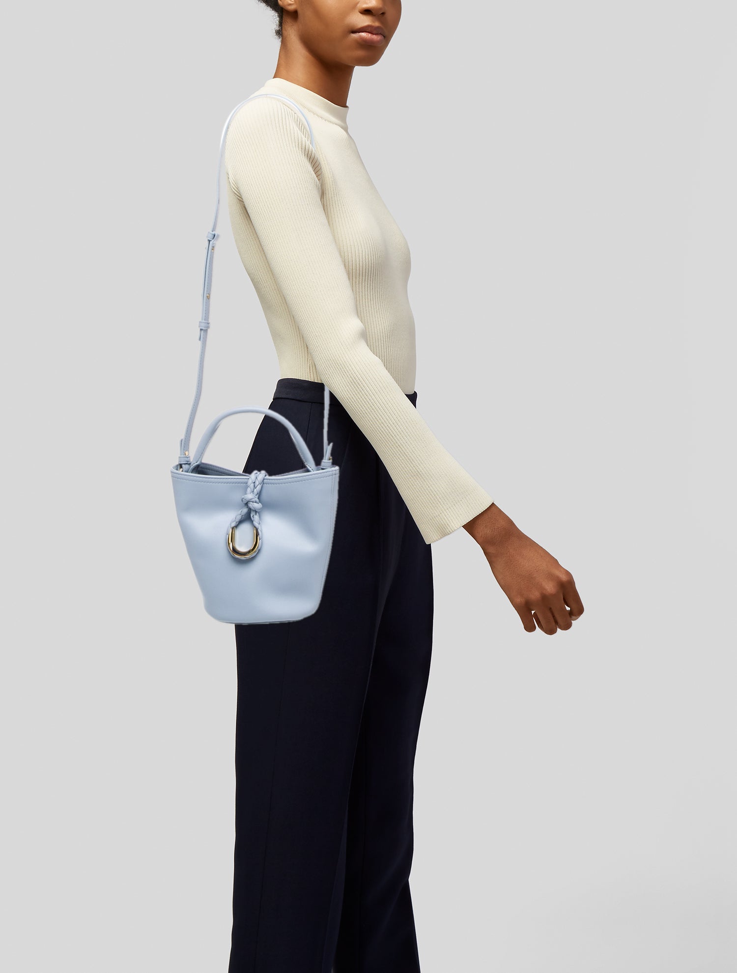 Bottega Veneta Leather Liberta Medium