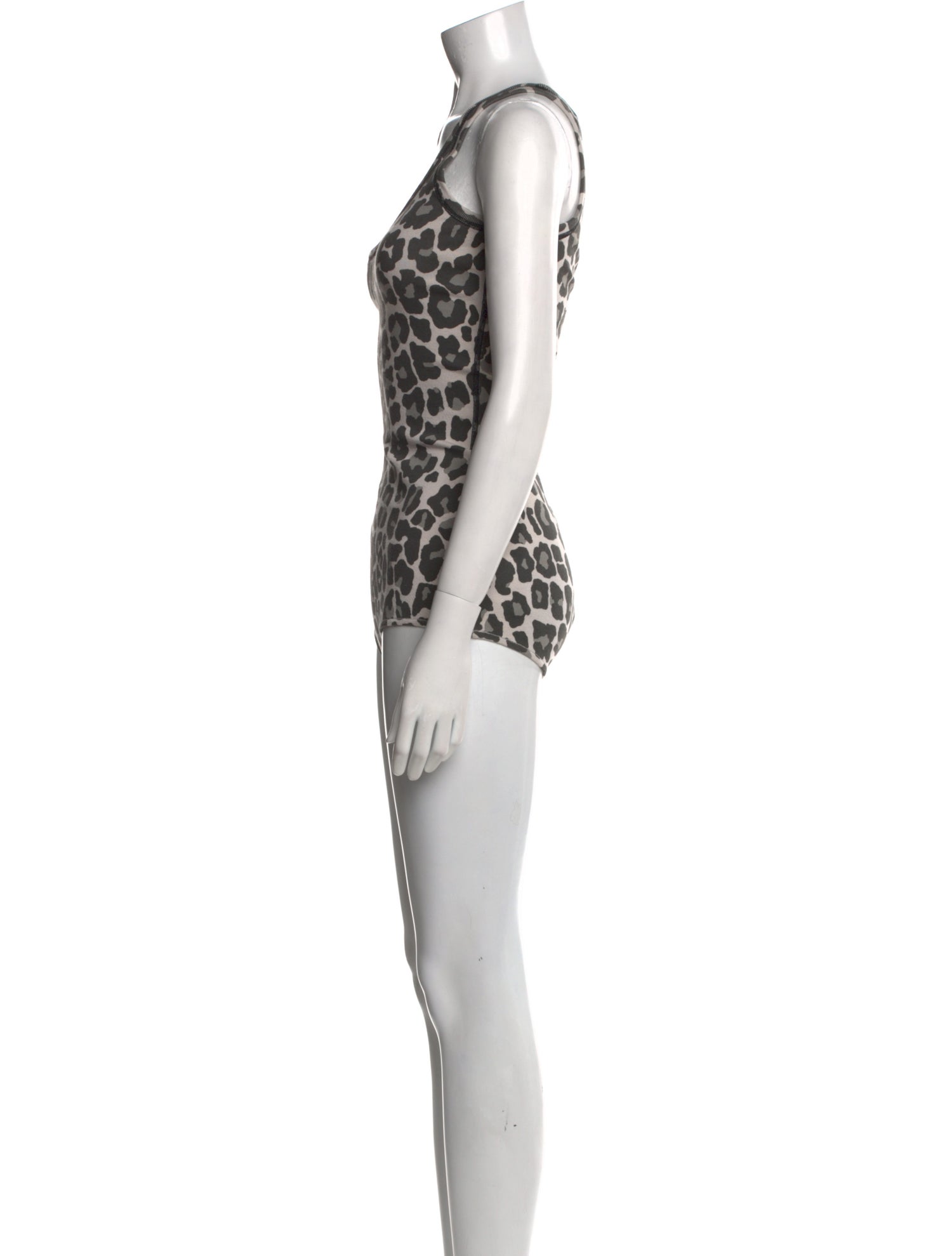 Bottega Veneta Animal Print Scoop Neck Bodysuit