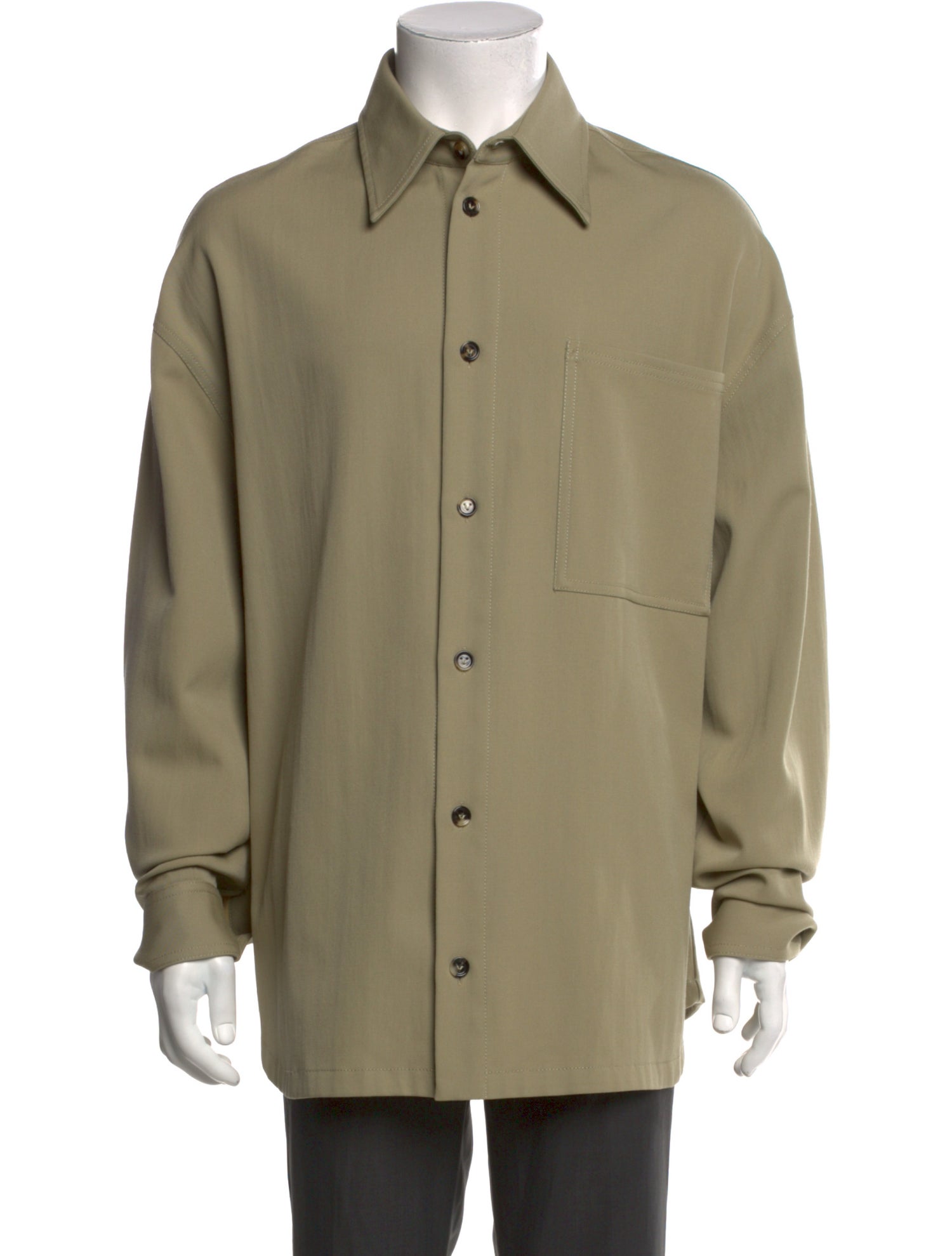 Bottega Veneta Wool Long Sleeve Shirt