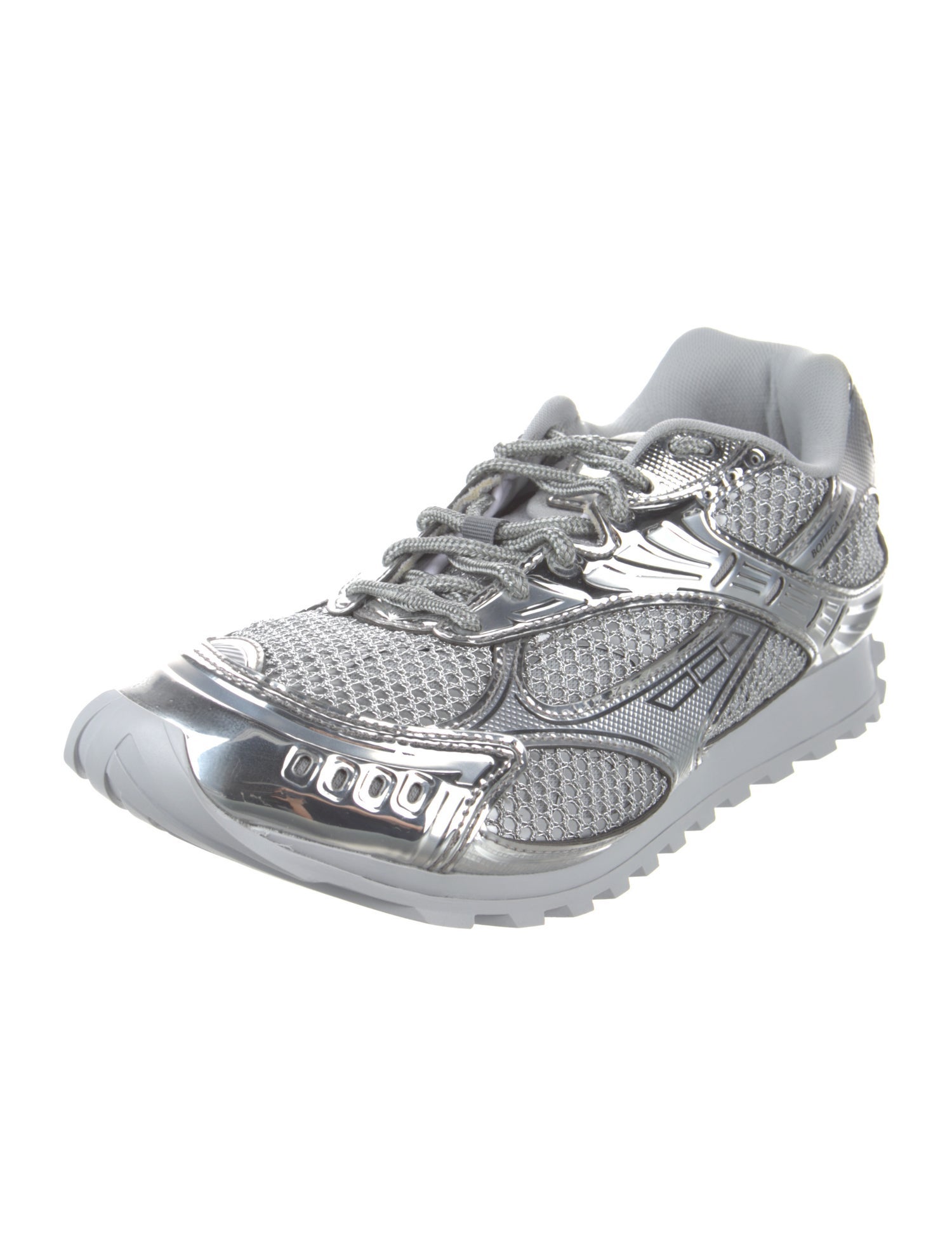 Bottega Veneta Mesh Printed Athletic Sneakers