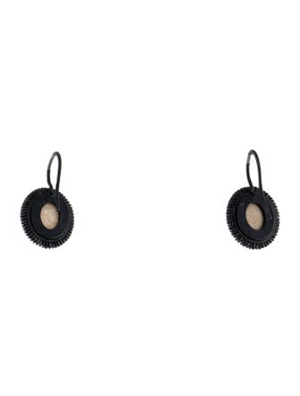 Bottega Veneta Calcite Cameo Drop Earrings