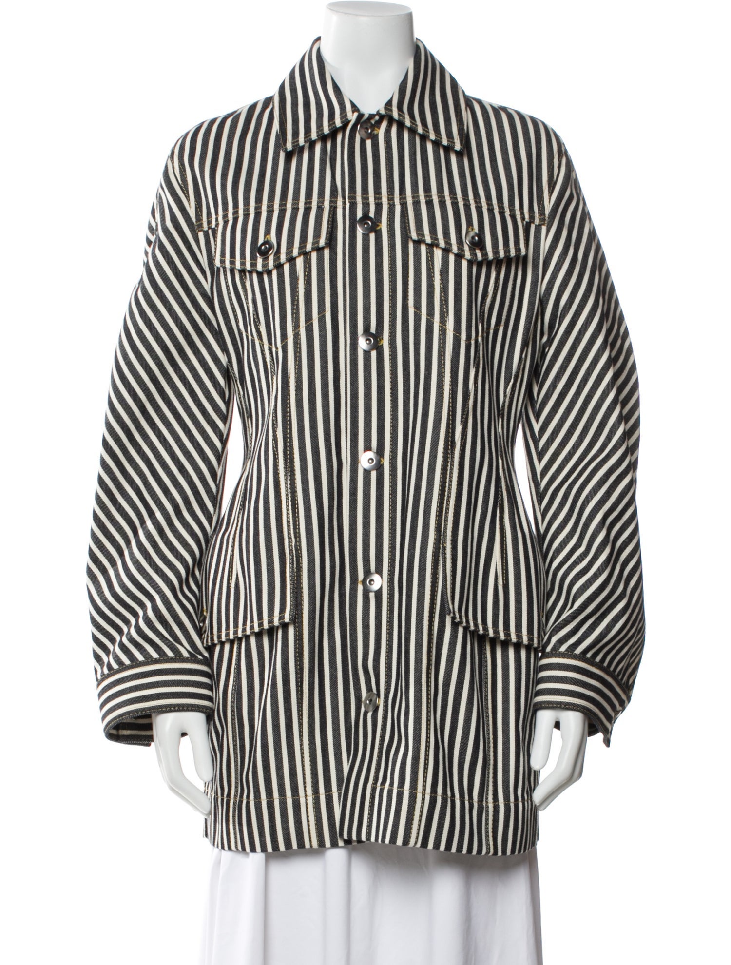 Bottega Veneta Striped Coat