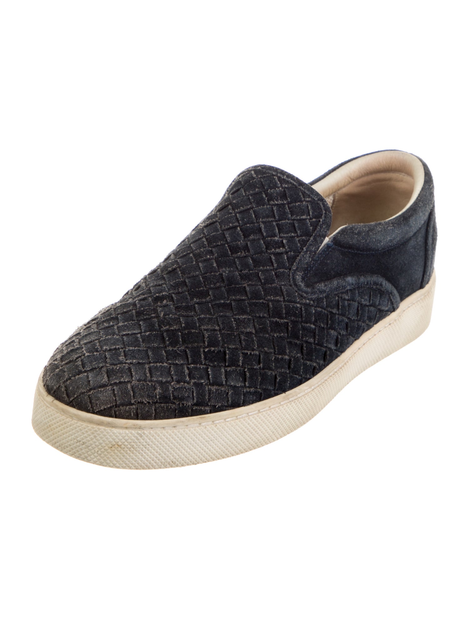 Bottega Veneta Intrecciato Weave Suede Sneakers
