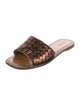 Bottega Veneta Intrecciato Weave Leather Slides