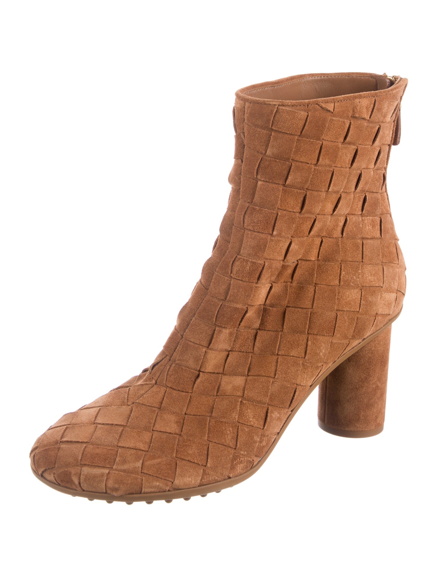 Bottega Veneta Suede Intrecciato Boots