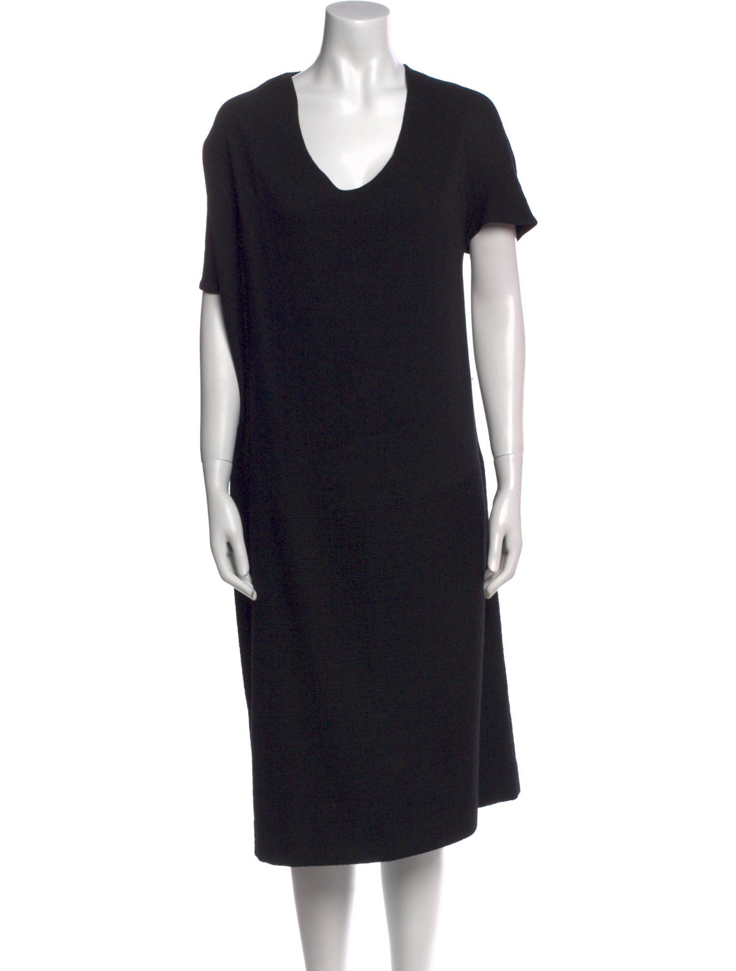 Bottega Veneta Virgin Wool Midi Length Dress