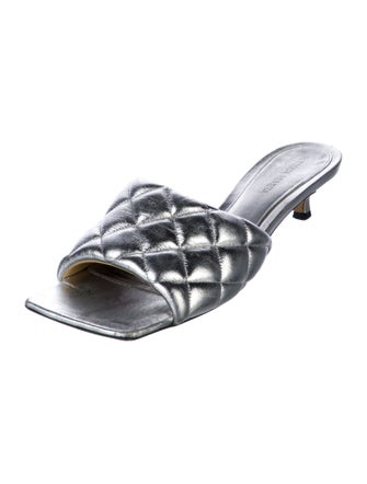 Bottega Veneta Intrecciato Weave Leather Slides