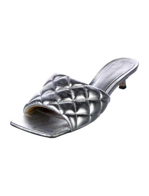 Bottega Veneta Intrecciato Weave Leather Slides