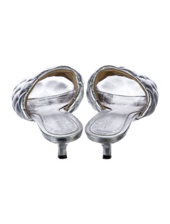 Bottega Veneta Intrecciato Weave Leather Slides