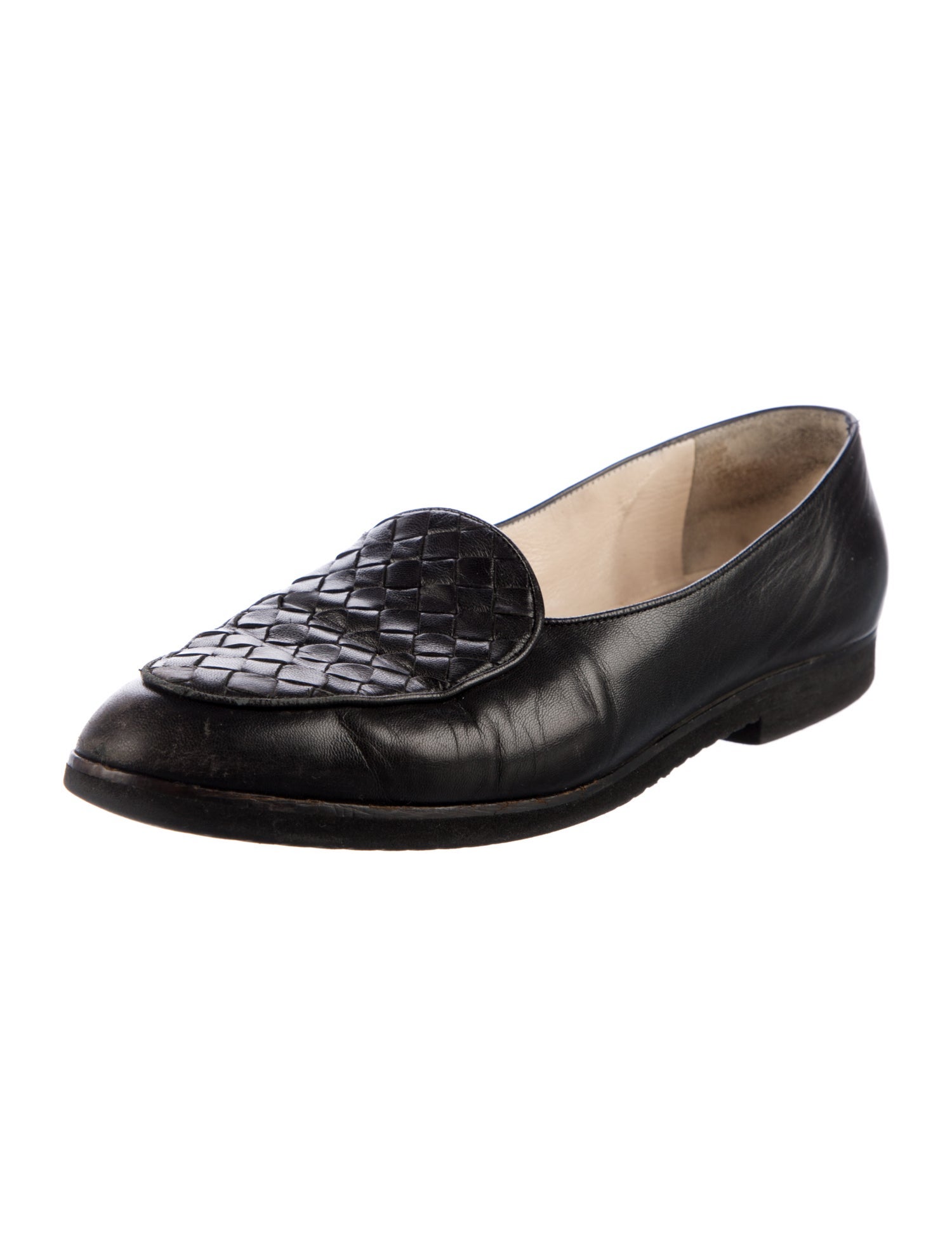 Bottega Veneta Vintage Intrecciato Weave Loafers