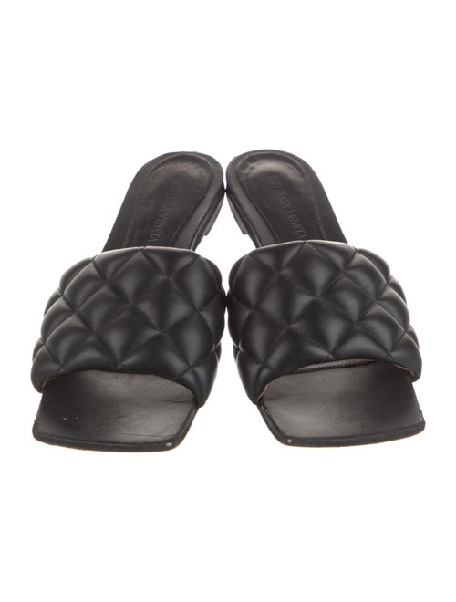 Bottega Veneta Quilted Pattern Leather Slides