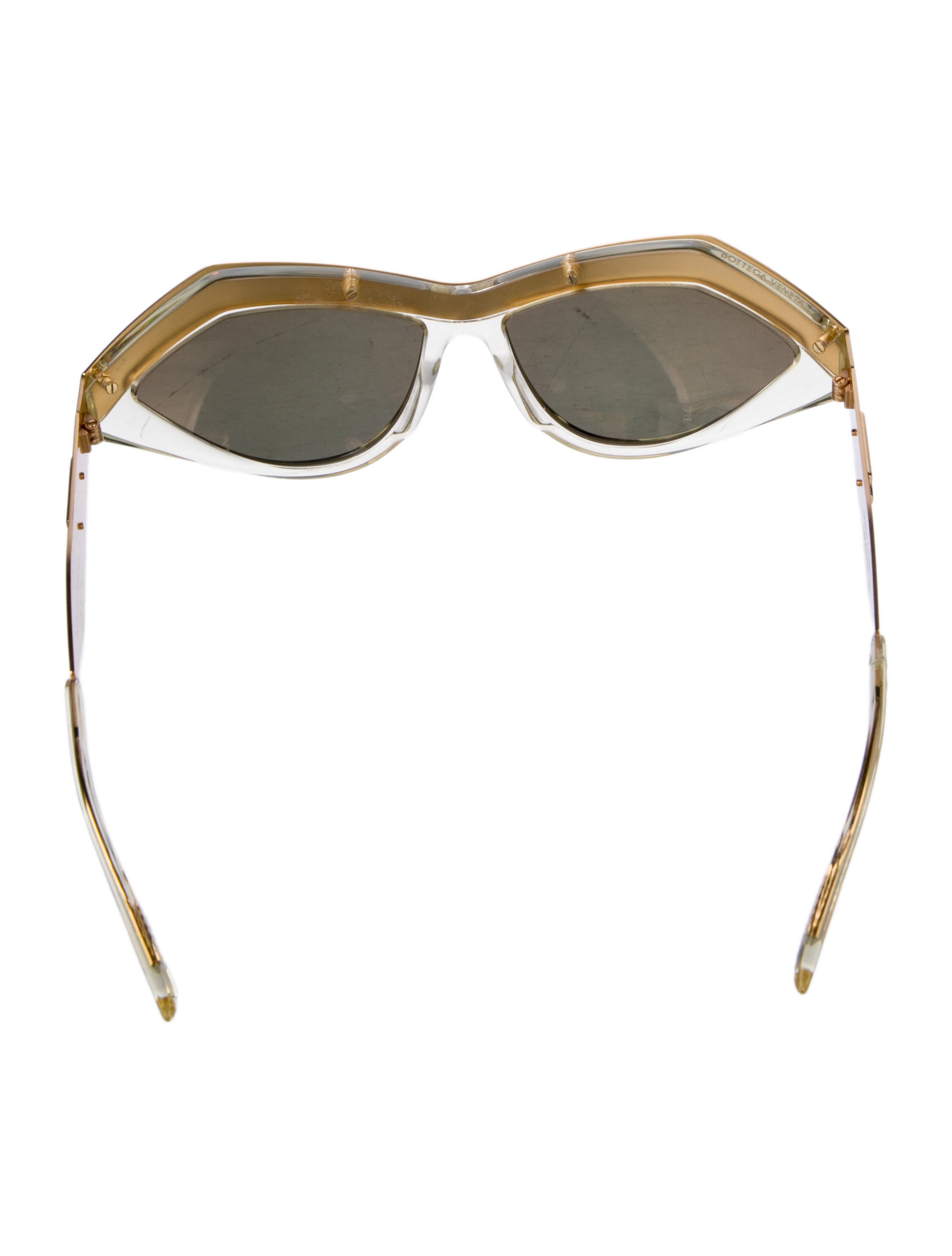 Bottega Veneta Cat-Eye Mirrored Sunglasses