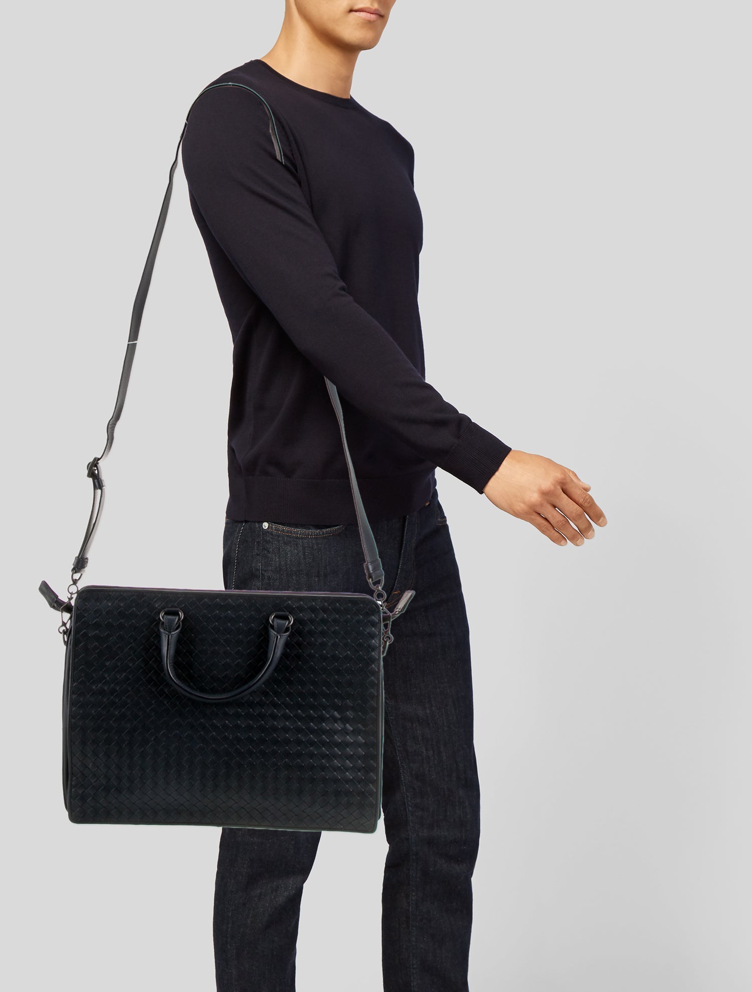 Bottega Veneta Intrecciato Messenger Bag