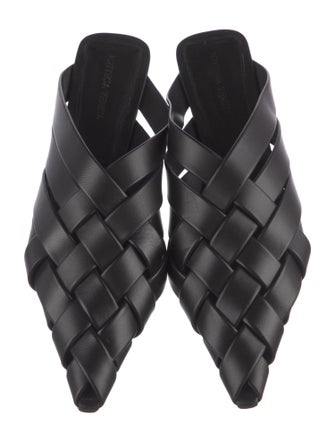 Bottega Veneta Intrecciato Weave Leather Mules