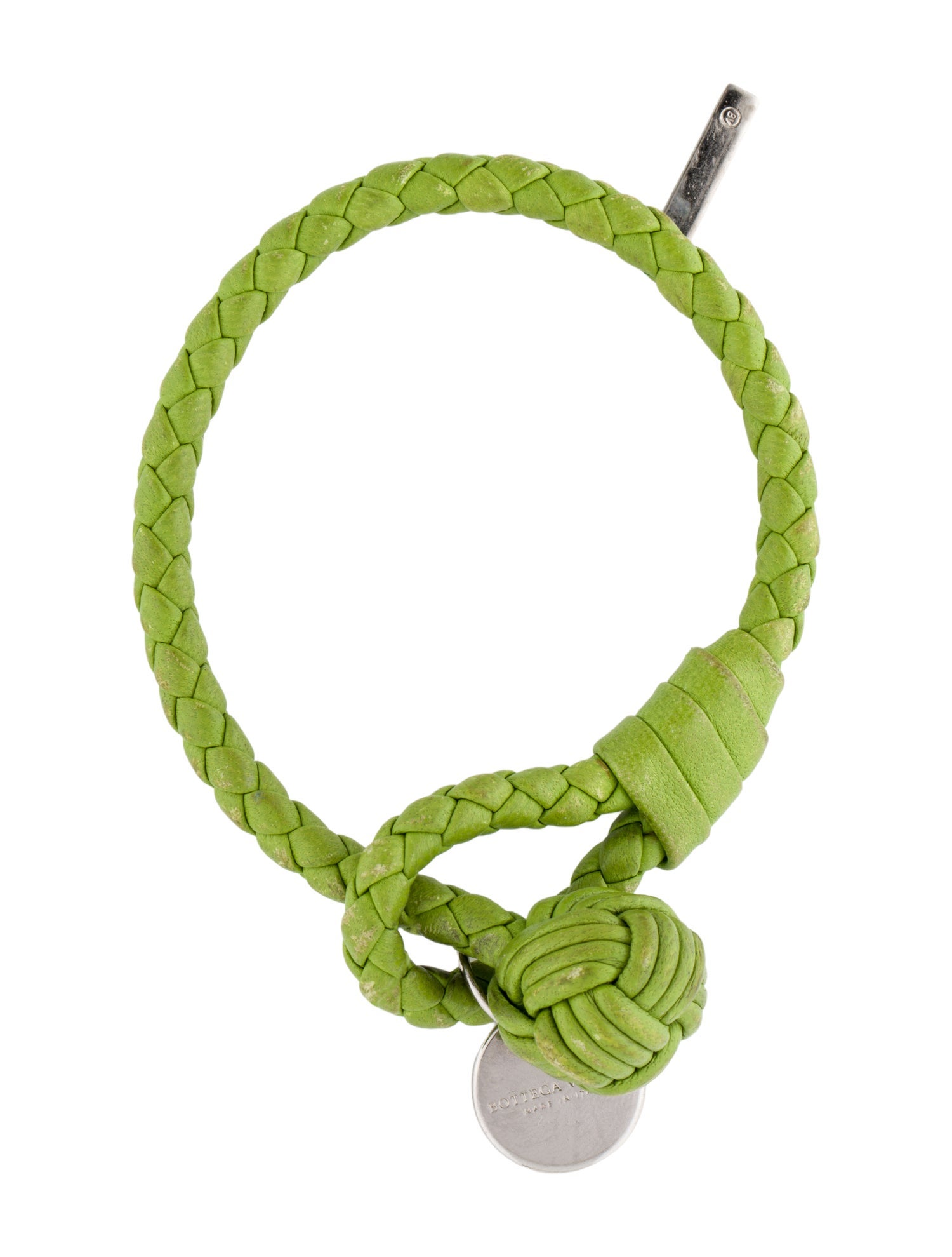 Bottega Veneta Leather Intrecciato Knot Wrap Bracelet