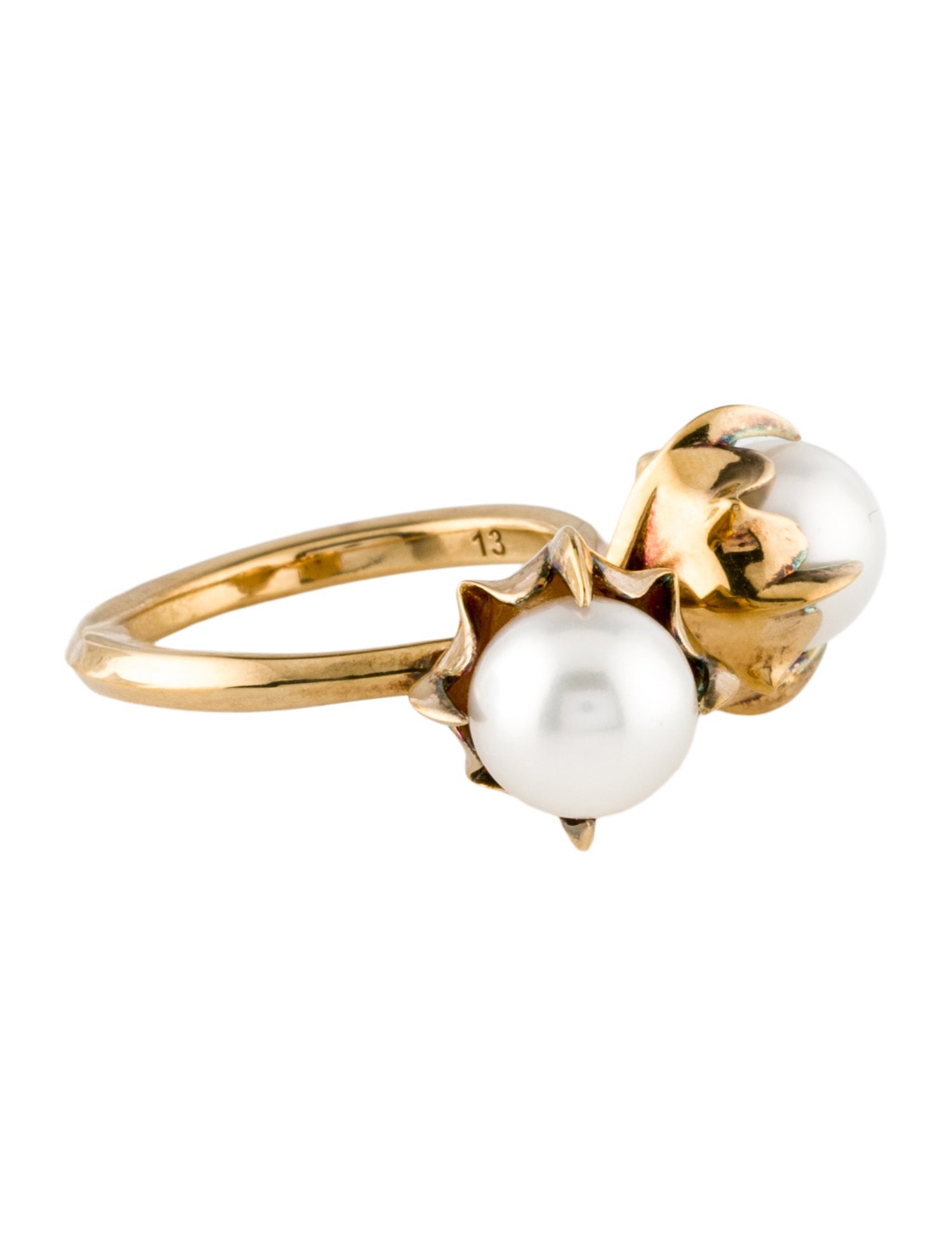 Bottega Veneta Pearl Sphere Cocktail Ring