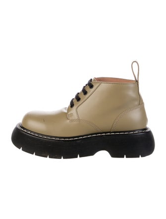 Bottega Veneta Leather Combat Boots