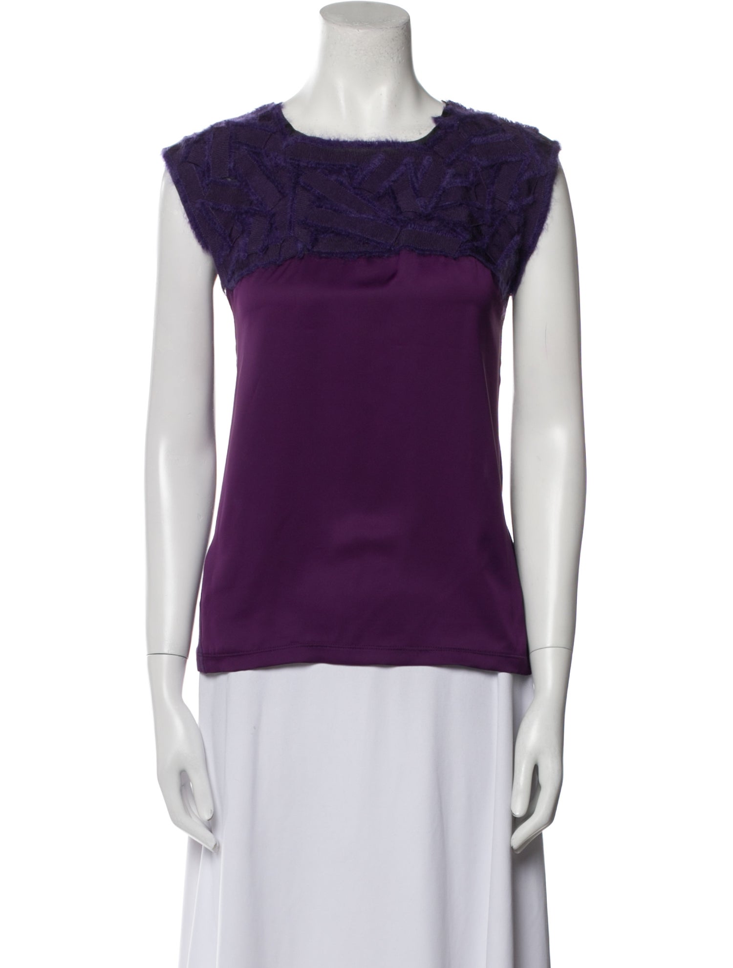 Bottega Veneta Silk Bateau Neckline Top