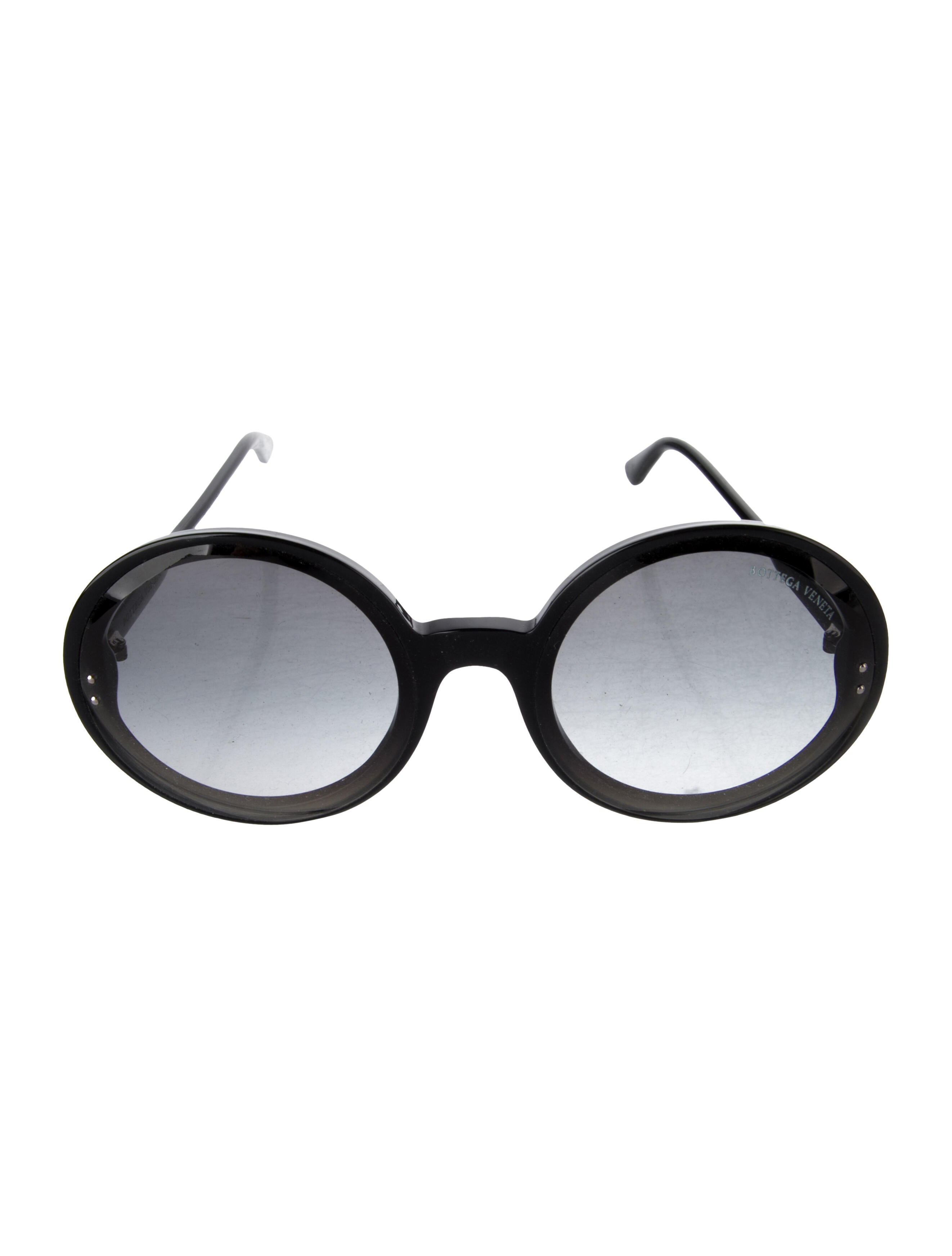 Bottega Veneta Round Gradient Sunglasses
